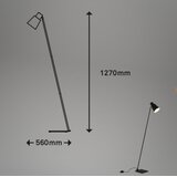 BRILO Podna lampa 1xE27 10 W crna | shoptok.hr