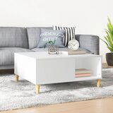 The Living Store Klubska mizica bela 80x80x36,5 cm inženirski les - Klubska Mizica, (21574507) | Shoptok.si