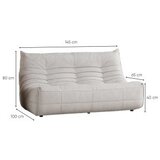 Atelier Del Sofa 2-Seat sofa bocek white | Eponuda.com