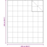 vidaXL Vatelin in pokrivači Bela 240 x 220 cm Puh | Shoptok.si