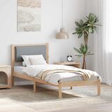  Krevetna konstrukcija s uzglavljem Svijetlo siva 80 x 200 cm | shoptok.hr