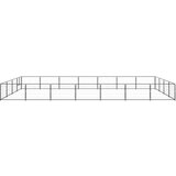 vidaXL kavez za pse crni 28 m² čelični | shoptok.hr