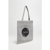 Marisse Gray Printed Shopper Bag Cene