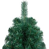  Umjetna polovica božićnog drvca LED s kuglicama zelena 150 cm | shoptok.hr