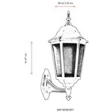 Opviq Vanjska zidna lampa BAP-68188-BSY, 47 cm, IP65, E27, 40W, Crna | Eponuda.ba