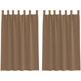 vidaXL Voile zavese z zankami 2 kosa svetlo rjave 140x175 cm, (5000297248) | Shoptok.si