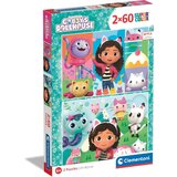Clementoni puzzle 2x60 gabbys dollhouse ( CL24804 )
