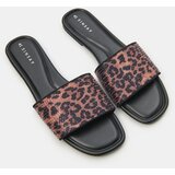 Sinsay Ravne natikače s leopard uzorkom i dekorativnim nitnama Slike