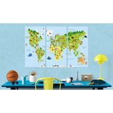  Slika na plutenoj podlozi - Children's World [Cork Map] 120x80 | shoptok.hr