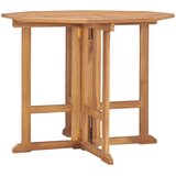  Sklopivi vrtni blagovaonski stol 90x90x75 cm masivna tikovina | shoptok.hr