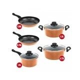 Herzberg HG-04838 set bakrenog posuđa s neprianjajućim premazom, 9 dijelova | shoptok.hr