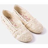 Gemre Beige Crocheted Children's Ballet Flats Lisa | shoptok.hr