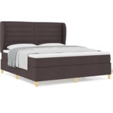  Box Spring Postelja z Mattresom Temno Rjava 180x200 cm Tkanina, (22052937) | Shoptok.si