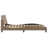 vidaXL Posteljni okvir z vzglavjem kapučino 120x200 cm umetno usnje, (21111353) | Shoptok.si