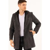 Dewberry PLT8376 MEN'S COAT-PATTERNED DARK ANTHRACITE | Shoptok.si