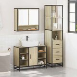 vidaXL 3-dijelni set kupaonskog namještaja boja hrasta sonome drveni | shoptok.hr