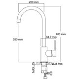  Kuhinjska slavina Rosa Inox | shoptok.hr