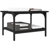  Stalak za pisač s 2 razine crni 50x40x38 cm konstruirano drvo Slike