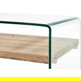  Stolić za kavu prozirni 98 x 45 x 31 cm od kaljenog stakla | shoptok.hr