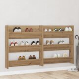 vidaXL Omare za čevlje na steni 2 pcs artisan hrast 60 x 18 x 60 cm u