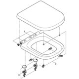 Grohe 39703000 Euro Ceramic viseča brezrobna WC školjka z WC desko s počasnim zapiranjem | Shoptok.si