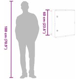  Upravljački ormar Siva 57 x 23 x 60 cm ABS plastika | shoptok.hr