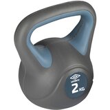 Umbro 255804 kettlebell uteg 2 kg – kompozitni, ergonomska ručka, sivo-plavi | shoptok.hr
