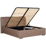 Modern Living Oblazinjena Postelja France Storage, Rjavosiva, 180x200 | Shoptok.si