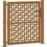  Vrtna vrata 100x100 cm Otporna na vremenske uvjete Čelična Križni Dizajn | shoptok.hr