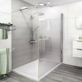 Tuš stijena Walk Eco (Š x V: 140 x 200 cm, Debljina: 6 mm, Srebrne boje) | shoptok.hr