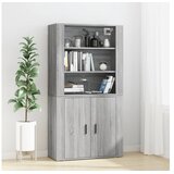  Visoka komoda siva sonome od konstruiranog drva | shoptok.hr