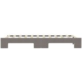  Izvlečna dnevna postelja temno taupe 80x200 cm blago, (20787833) | Shoptok.si