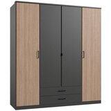 Stylife omara za oblačila, rjava, barve grafita, temno siva | Shoptok.si