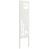  Privatnost u vrtu Bijelo 32 x 140 cm Hladno valjana čelična | shoptok.hr