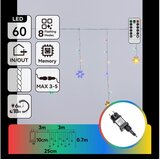 Aigostar LED spoljni božićni lanac 60xLED/8 funkcija 6x0,7 m IP44 višebojni + daljinski upravljač Cene