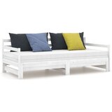  Dnevni ležaj na izvlačenje bijeli od borovine 2 x (90 x 200) cm | shoptok.hr