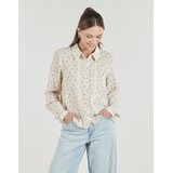 Pieces Srajce & Bluze PCJOLLIE LS SHIRT Bež | Shoptok.si