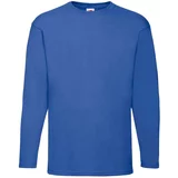 Fruit Of The Loom Blue Valueweight Men's Long Sleeve T-shirt