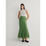 Reserved - Maxi suknja od mješavine liocela - zelena | shoptok.hr