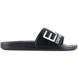 Ea7 Emporio Armani Visibility Logo Slides Black/White Crna | shoptok.hr