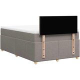  Krevet s oprugama i madracem smeđesivi 120 x 190 cm od tkanine | shoptok.hr