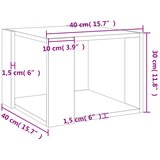  Stolić za kavu boja betona 40 x 40 x 30 cm konstruirano drvo | shoptok.hr