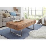 Valnatura klubska miza, 110/40/60 cm barve hrasta, barve nerjavečega jekla | Shoptok.si