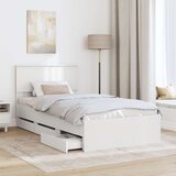 Krevetna konstrukcija Bijelo 100 x 200 cm Inženjersko Drvo | shoptok.hr