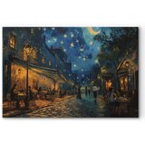  XXL slika - Paris street - painting inspired by the style of Vincent van Gogh 130x87 | shoptok.hr