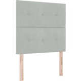 Box Spring Krevet s Madracem Svjetlosiva 90x190 cm Baršun | shoptok.hr