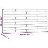  Stensko posteljno vzglavje 156x3x63 cm trdna borovina, (20724615) | Shoptok.si
