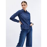 Orsay Dark blue denim shirt - Women Cene