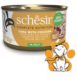 Schesir Cat Tuna & Chicken in Jelly 85g, Fileti Tune i Piletine U Želeu | ePonuda.com