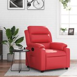 Maison Chic Naslanjač - Relax naslanjač rdeče umetno usnje, (22061124) | Shoptok.si